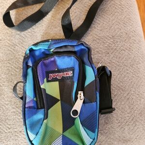 JanSport Multicolor Geometric Sling Bag